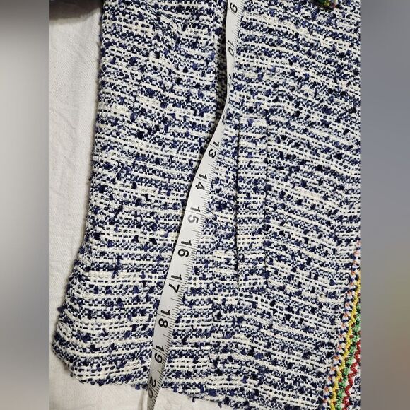 Maje Laos Embellished Tweed Jacket Sz 36 - Picture 13 of 14